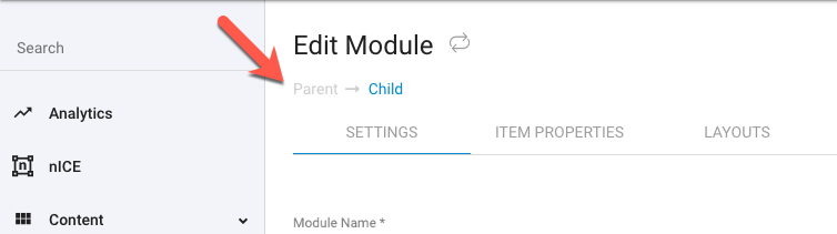 Custom Modules - Edit Parent/Child Switcher