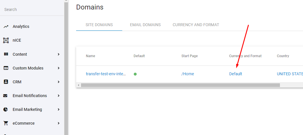Apply Currency/Format settings to domain
